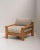 Modern Set of Mid-Century Modern Minimalistic Armchairs in Natural Wood, Italy, 1970s For Sale - Image 3 of 12