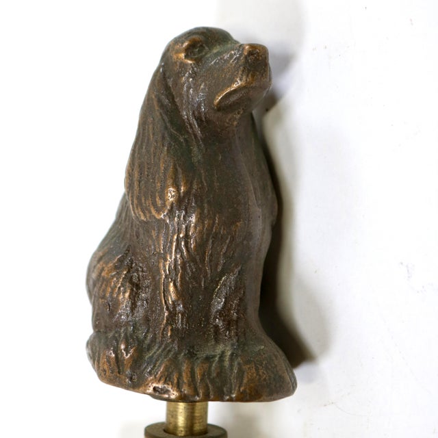 Bronze Vintage Brass and Bronze Dog Garden Water Spigot For Sale - Image 8 of 11