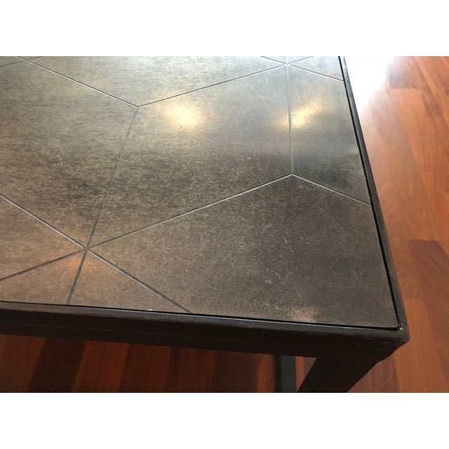 Restoration Hardware Metal Parquet Coffee Table Chairish