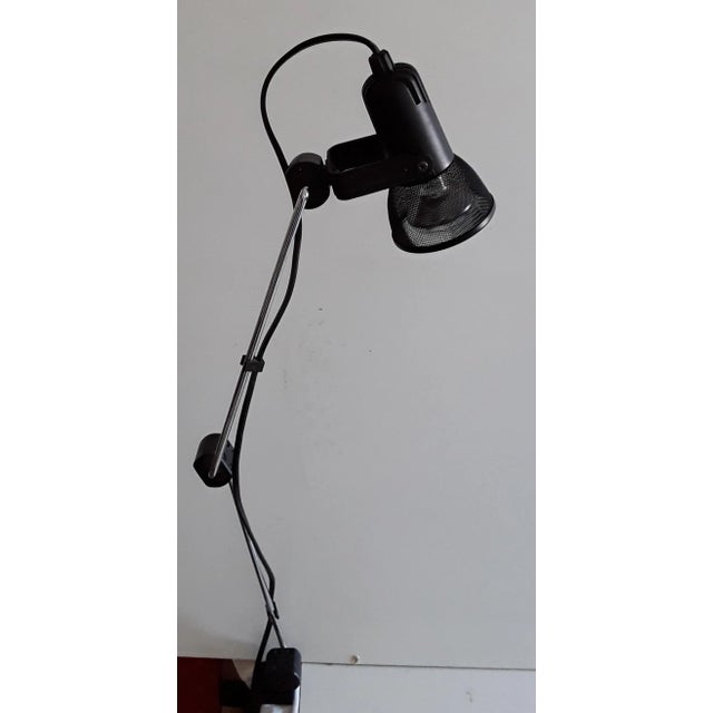 Adjustable Chrome and Black Plastic Clamp Table Lamp from Näve, 1980s For Sale - Image 9 of 9