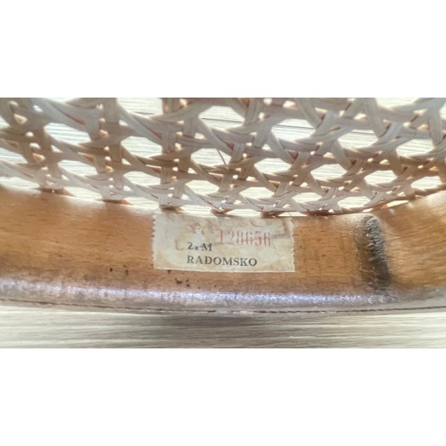 Vintage Thonet Bentwood & Cane Sweetheart Bistro Chair Radomsko Factory For Sale - Image 11 of 12