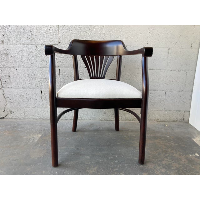 Brown 1980s Set of 4 Bentwood Arm Dining Chairs For Sale - Image 8 of 12