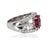 Contemporary Late 20th Century Burma Ruby Ring, Size 5 For Sale - Image 3 of 5