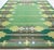 Vintage Swedish Flat-Weave Rug in Lush Greens and Geometric Patterns Size: 6'8" × 9'6" (203 × 289 cm) A vivid expression...