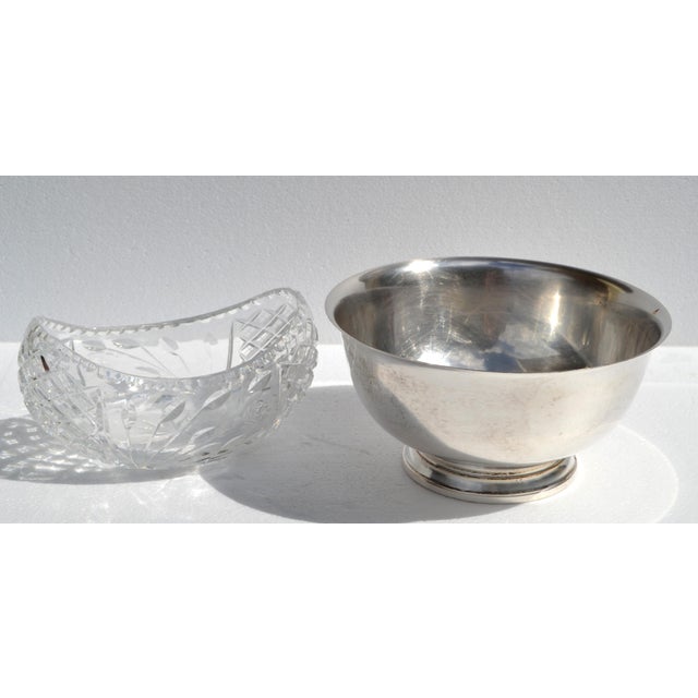 Post 1940s Art Deco Paul Revere Silverplate Bowl W M Rogers Silver Company For Sale - Image 15 of 15