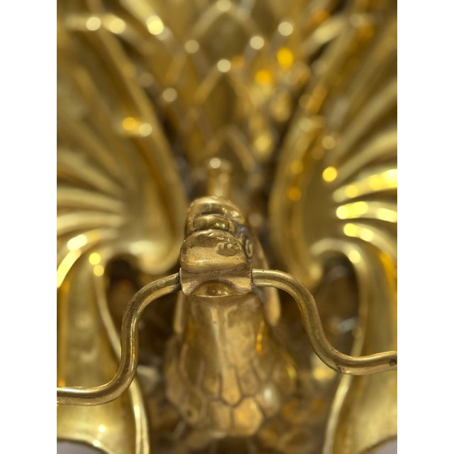 Antique Chinese Bronze Koi Fish Wall Sconce – Early 20th Century For Sale - Image 4 of 16