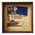 Vintage Mixed Media Abstract Collage Art in Shadowbox, Circa 1990s For Sale
