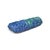 A playful biomorphic vintage studio pottery sculpture in shades of blue and green. Signed by the artist