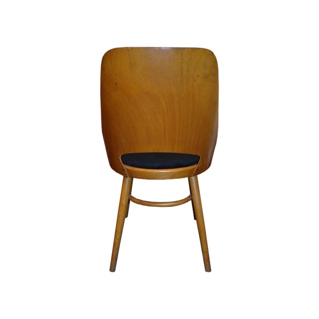 1960s Italian Wood Mid-Century Silk Velvet Chair For Sale - Image 4 of 4