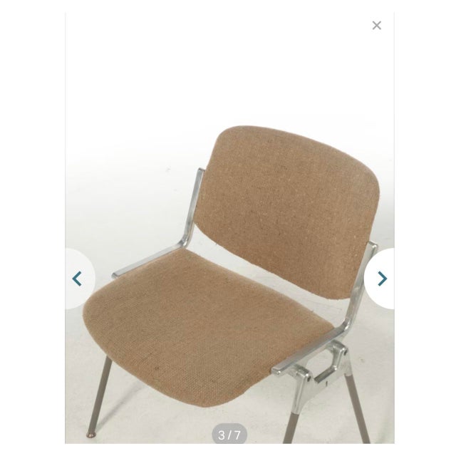 Giancarlo Piretti Four Side Chair by Giancarlo Piretti for Castelli Side Chairs,1960 For Sale - Image 4 of 12