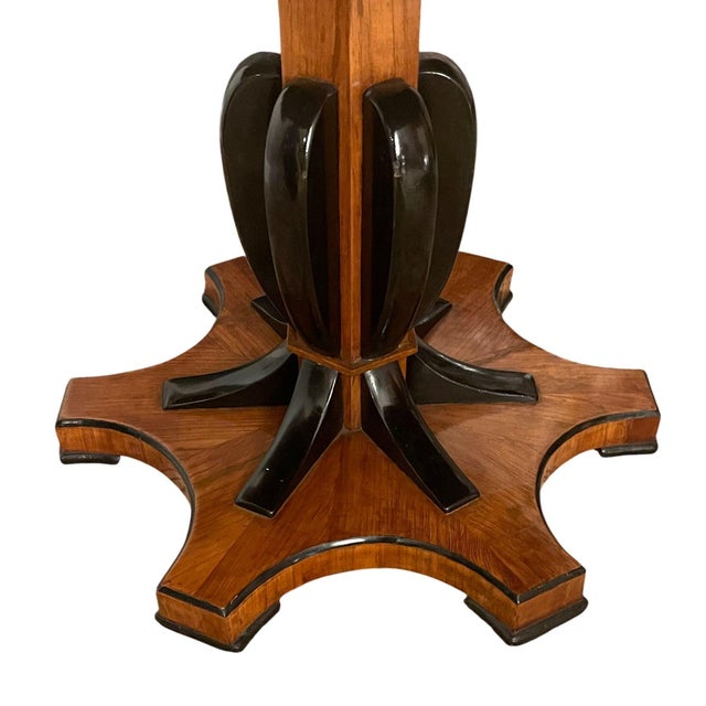 Biedermeier Austrian Biedermeier Revival Sunburst Center Table. Early 20th Century. For Sale - Image 3 of 10