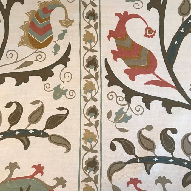 Nina Campbell “Beatrice” Fabric 2 6/8 Continuous Yards Chairish