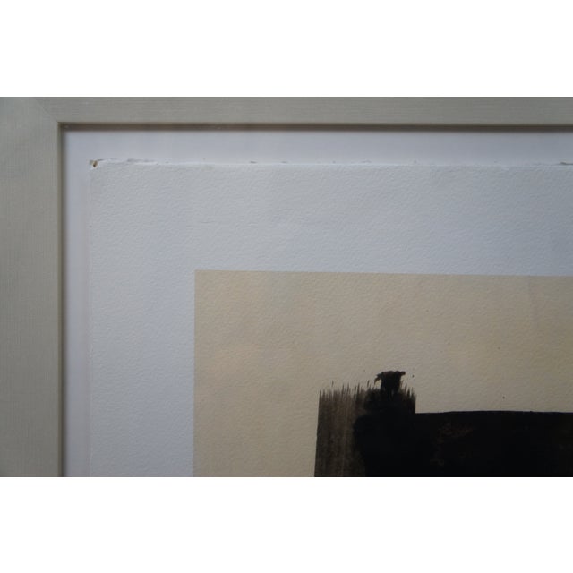 Wood John Palmer Inconspicuous Construction III Modern Geometric Giclee Art Print 30", Framed For Sale - Image 7 of 12