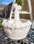 Vintage Italian Blanc De Chine Ceramic Basket For Sale - Image 4 of 9
