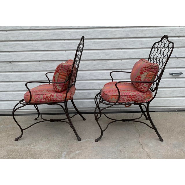Sovereign Dining Armchairs by Murray’s Iron Works - Set of 2 For Sale - Image 4 of 13