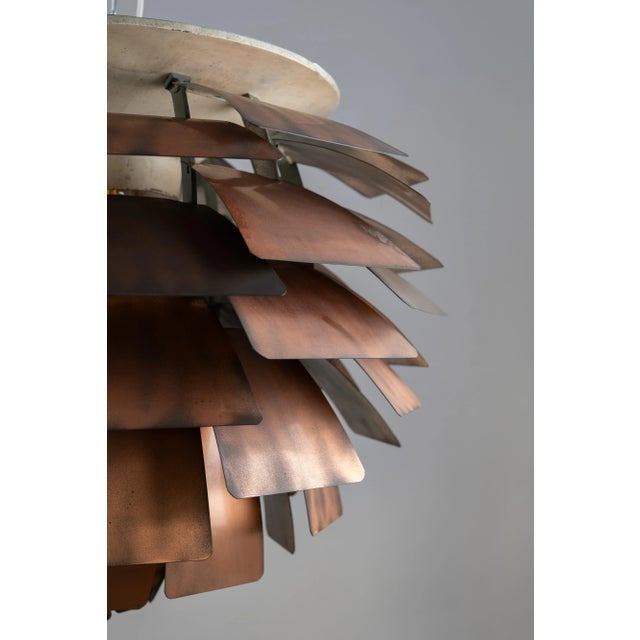 Metal Large Copper Artichoke Light by Poul Henningsen for Louis Poulsen, 1950s For Sale - Image 7 of 11
