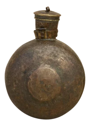Antique Indian Sorali Brass Bottle