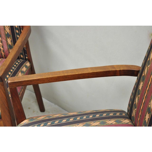 Vintage Mid Century Modern Walnut Dining Room Chairs by Dillingham - Set of 6 For Sale - Image 15 of 18