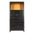 Michael Taylor for Baker Far East Collection Black Lacquer and Gold Leaf Bar Cabinet, 1960s For Sale