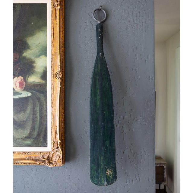 Signed Nature Morte Fresh Caught Fish Still Life on Antique Wooden Oar For Sale - Image 11 of 12