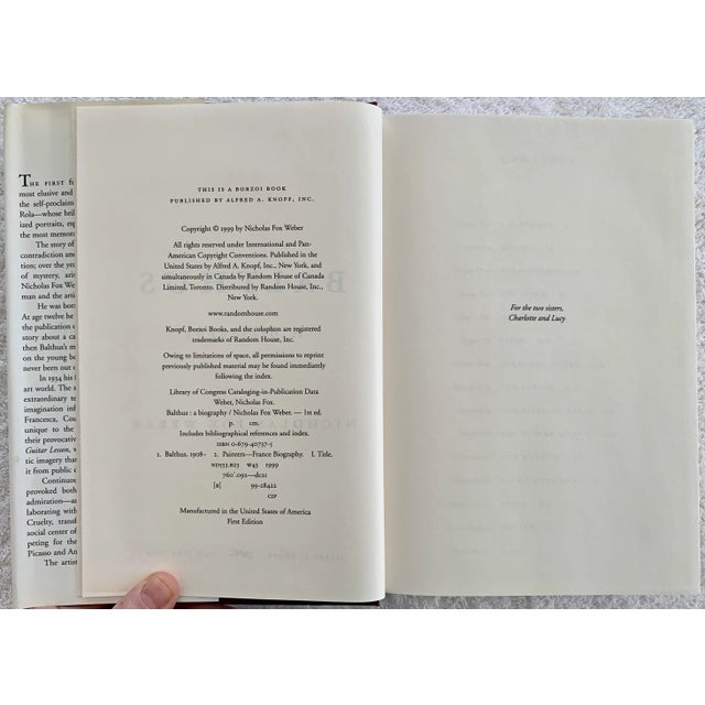 1999 Balthus: A Biography, Signed by Author For Sale - Image 4 of 8