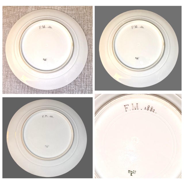 Late 19th Century Limoges Cabinet Plate Collection - Set of 8 For Sale - Image 13 of 16