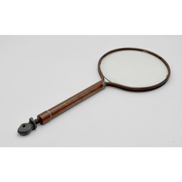 Large Industrial Copper Inspection Magnifier, Machine Age Optical Instrument For Sale - Image 11 of 12