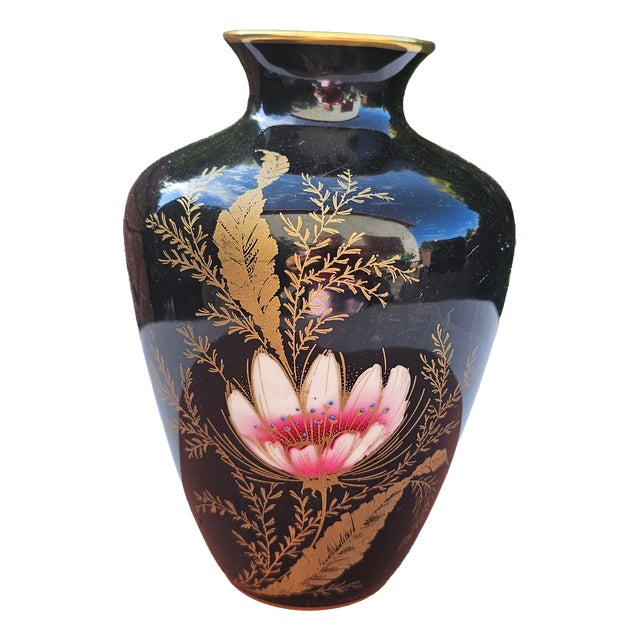 Floral Porcelain Vase from Hertel Jacob, Bavaria, 1960s For Sale
