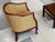 Danish Art Deco Mahogany Lounge Chairs in Donghia Gold Chevron - A Pair For Sale - Image 11 of 15