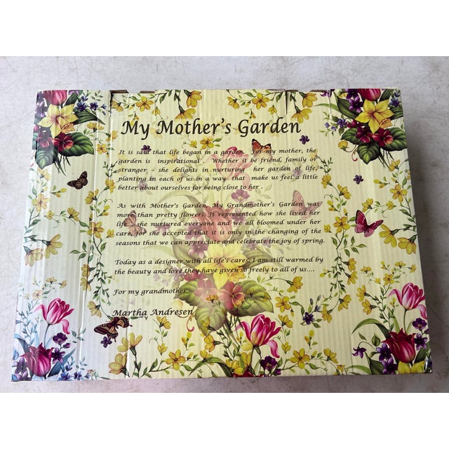 1990s Large Floral Oval Platter by Lilly Creek For Sale - Image 9 of 9