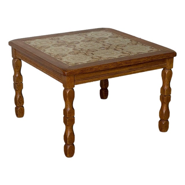 In Style of Henning Kjærnulf Tiles Coffee Table Danish Mid-Century Modern 1960s For Sale