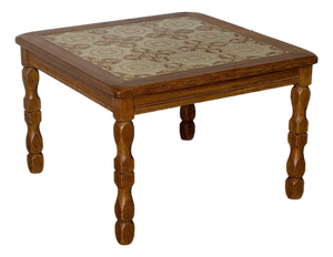 In Style of Henning Kjærnulf Tiles Coffee Table Danish Mid-Century Modern 1960s