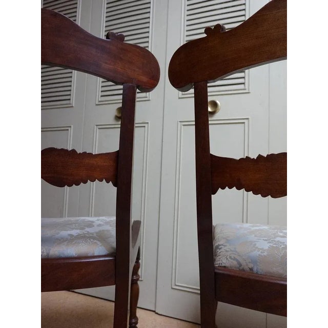 Set of 19th Century Regency Mahogany Cornucopia Dining Chairs For Sale - Image 6 of 12