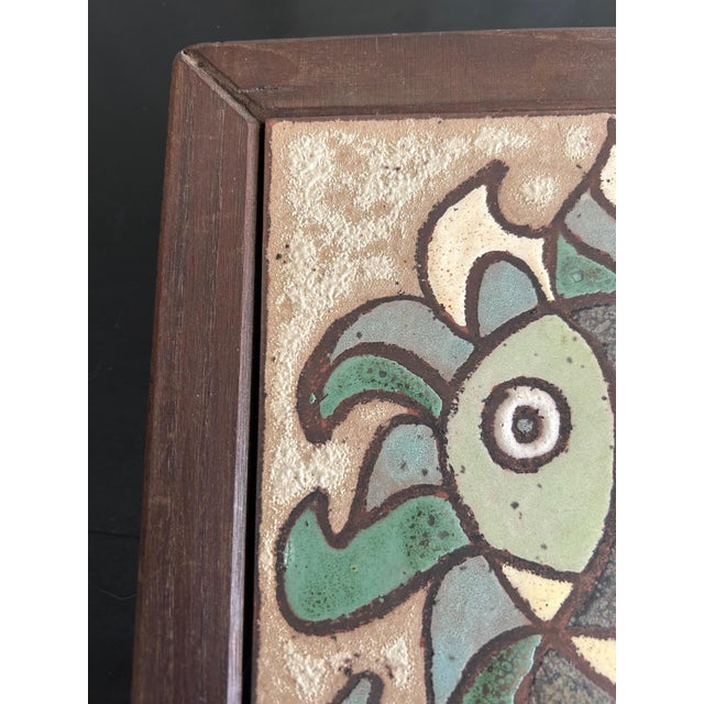 1960s Ceramic Plate by Roland Zobel, 1960s For Sale - Image 5 of 11