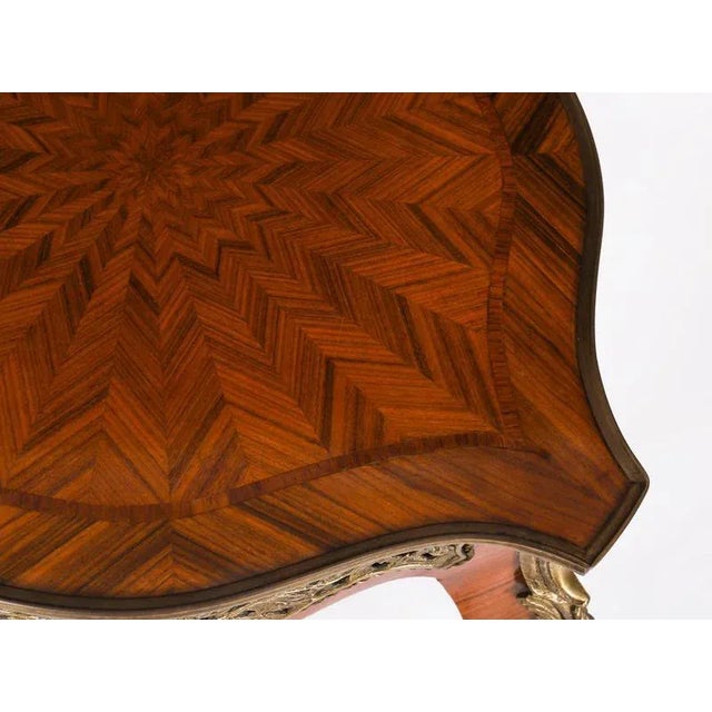 Vintage French Louis Revival Ormolu Mounted Occasional Tables, Set of 2 For Sale - Image 15 of 18