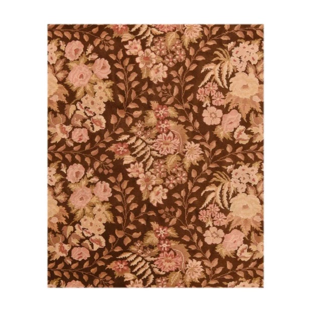 Modern Contemporary Savonnerie Rug 11'3'' x 12'4'' For Sale - Image 3 of 3