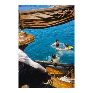 Toni Frissell 'Hong Kong Swim' Archival Pigment Print Framed in Brown For Sale