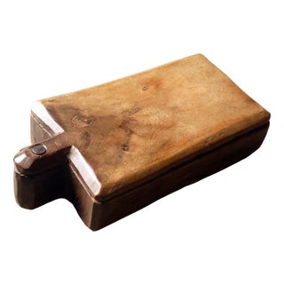 Elm Work Box, France, 1930s For Sale