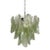 Italian Murano Chandelier | Mazzega Style |23 Green Glass "Rondini" Elements For Sale