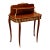 Louis XV Style Writing Table – Double-Tier Design With Marquetry & Gilded Details For Sale