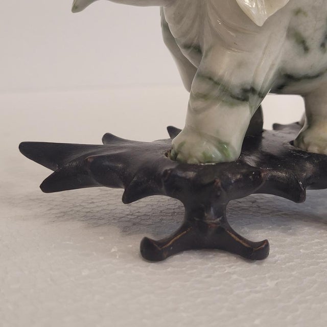 Vintage French Elephant Paperweights in Veined Marble, 1980s, Set of 2 For Sale - Image 15 of 18