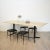 Mid-Century Modern Mid-Century Italian Metal and Elm Dining Table, 1950s For Sale - Image 3 of 10