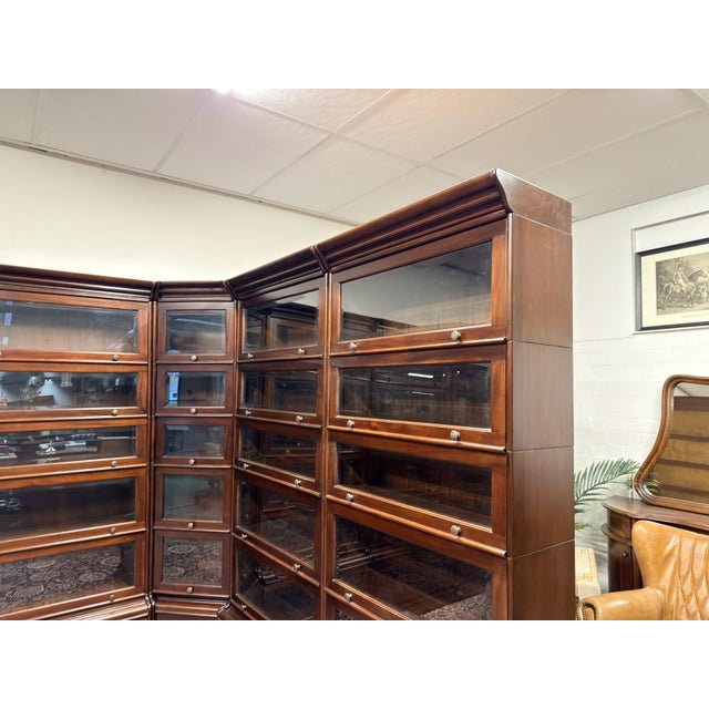 Vintage English Corner Bookcase For Sale - Image 10 of 18