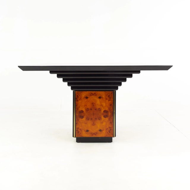 Mid 20th Century Roche Bobois Mid Century Burlwood Dining Table For Sale - Image 5 of 11