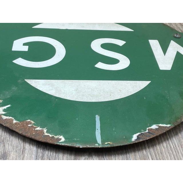 British 1940s Southern Railway Enamel Target Sign – Ramsgate Station, Kent For Sale - Image 16 of 18