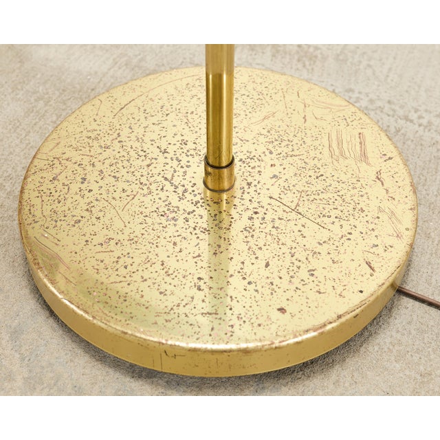 Pair of Mid-Century Brass Adjustable Pharmacy Floor Lamps For Sale - Image 10 of 18