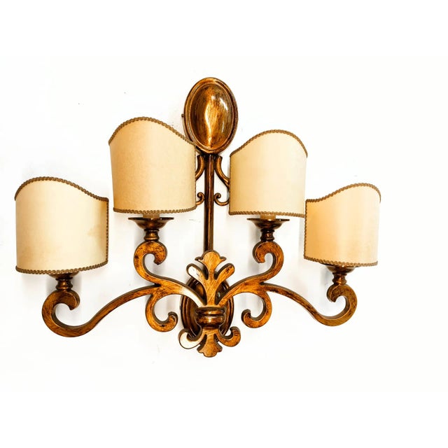 Brass Applique with Scrolls For Sale - Image 4 of 9