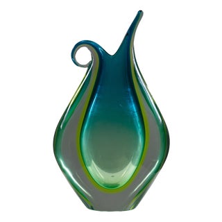 Large Submerged Glass Vase, 1960s For Sale
