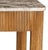 Matthew Izzo Home Tambour Mango Wood Marble Topped Desk/Side Table For Sale - Image 4 of 6