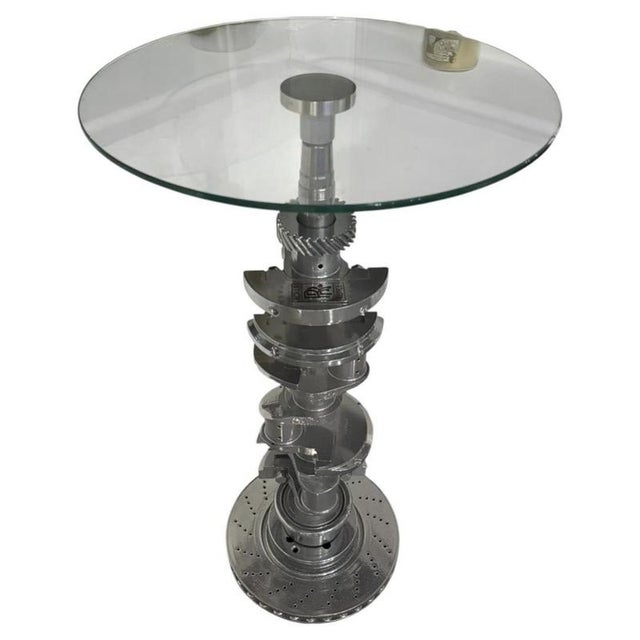 Industrial Rolls-Royce V8 Crankshaft Table For Sale - Image 11 of 11